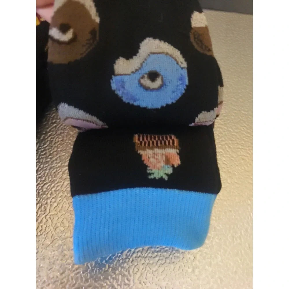 Rumi Cupcakes Donuts‎ Drinks Burger Hotdog Fries Multicolor Fun Socks 2 Pk Of 3